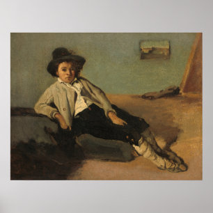 Italian Peasant Boy, Jean-Baptiste- Corot Fine Art Poster