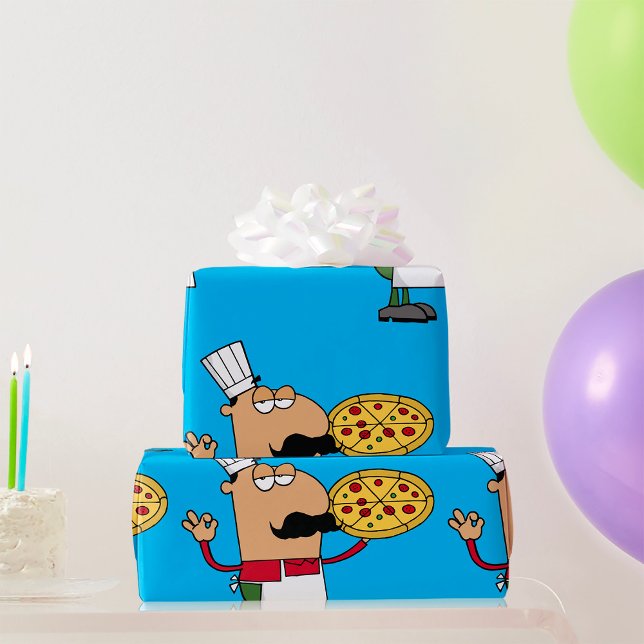 Italian Pizza Chef Wrapping Paper (Creator Uploaded)