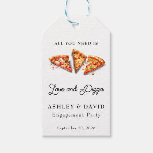 Italian Pizza   Engagement Party Favour Gift Tags
