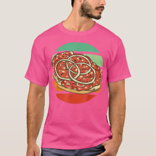 Italian Pizza Mouth Watering Retro Food Lover Funn T-Shirt