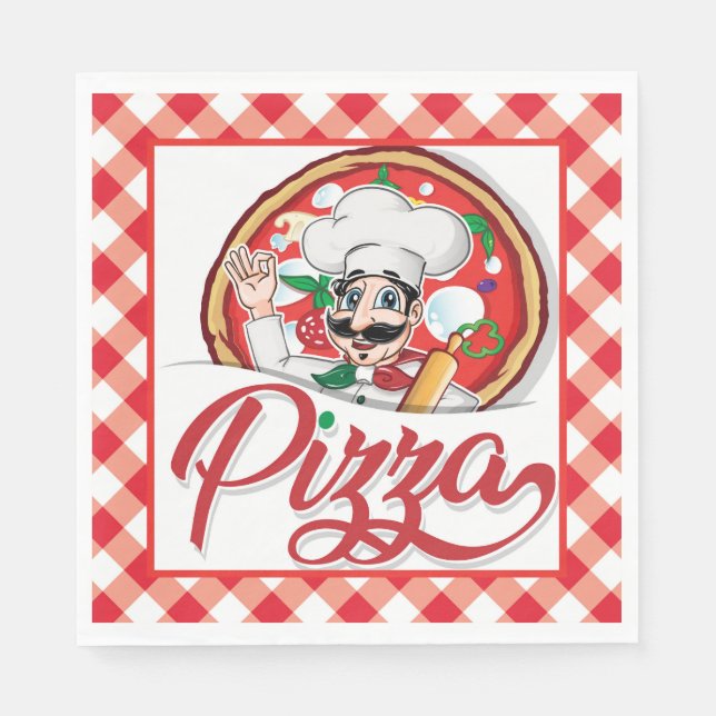 Italian Pizza  Napkin (Front)