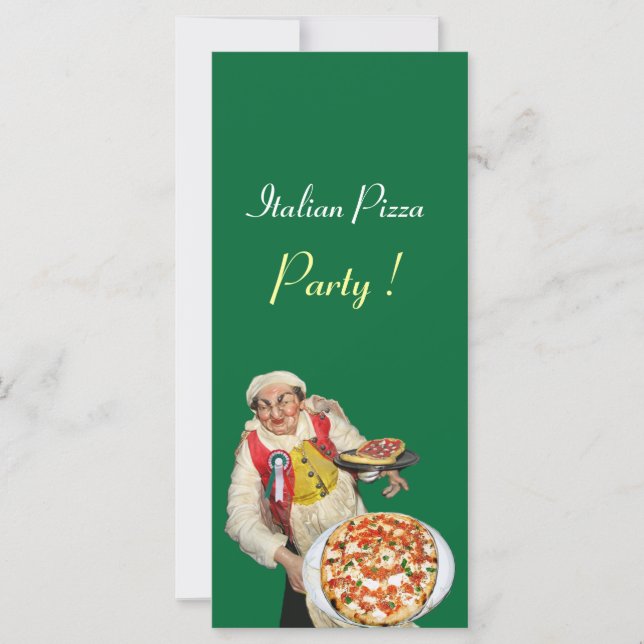 ITALIAN PIZZA PARTY ,PIZZERIA,black,green (Front)