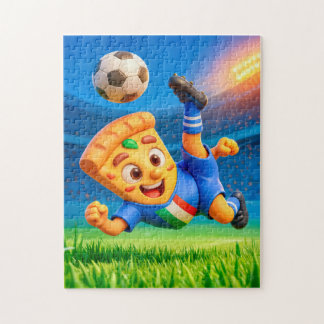 Italian pizza performing dramatic soccer bicycle k jigsaw puzzle