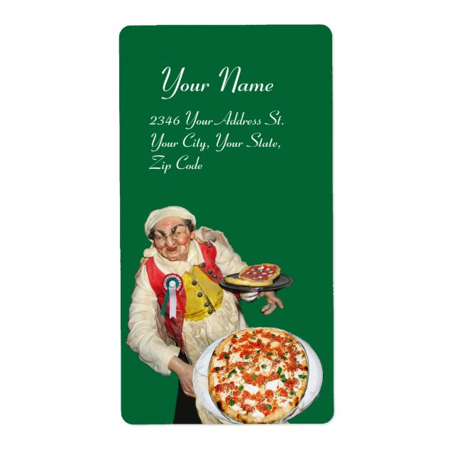 ITALIAN  PIZZA red green white (Front)