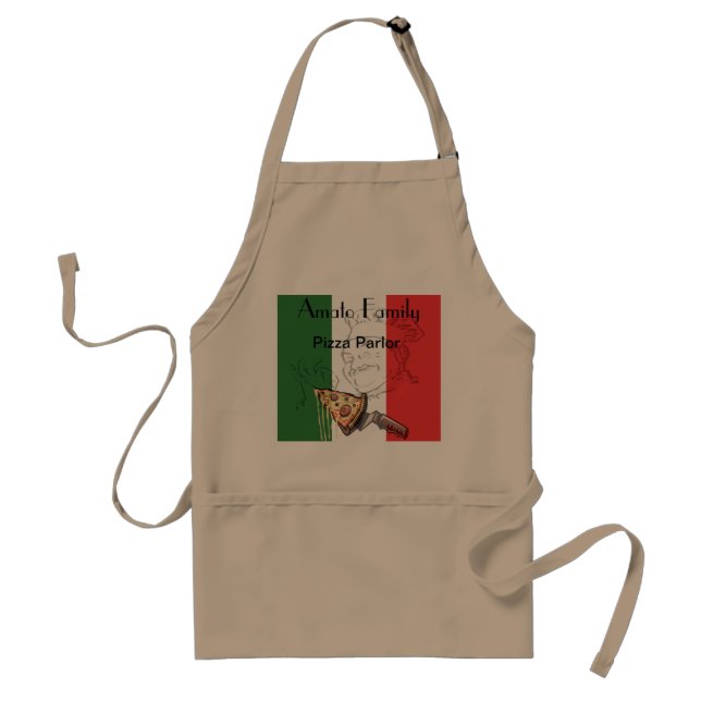 Italian Pizza Themed Apron (Front)