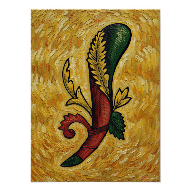 Italian Playing Cards - Ace of Clubs, Scopa Poster (Front)