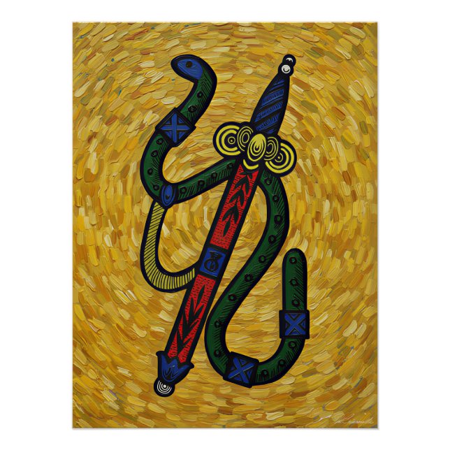 Italian Playing Cards - Ace of Spades  Poster (Front)