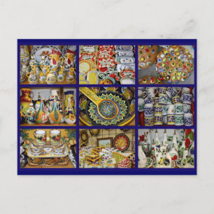 Italian Pottery Postcard