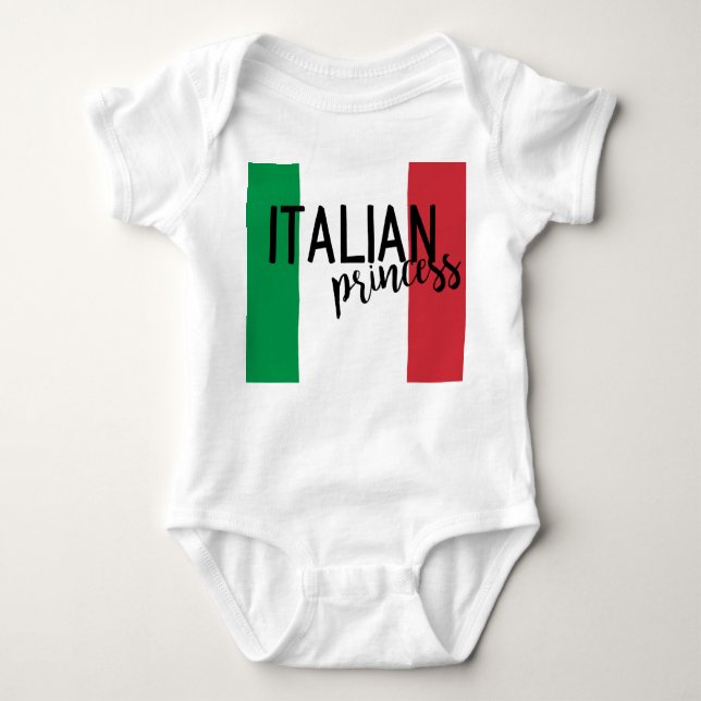 Italian Princess Baby Bodysuit (Front)