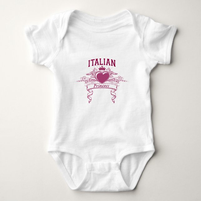 Italian Princess Baby Bodysuit (Front)
