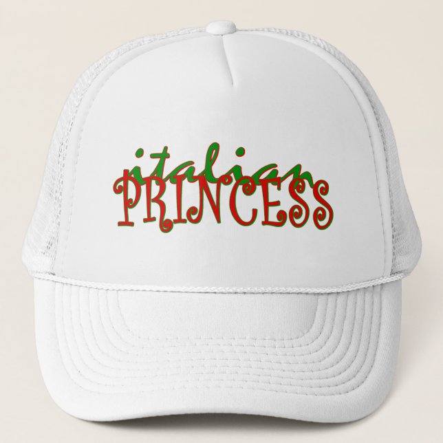 Italian Princess Trucker Hat (Front)