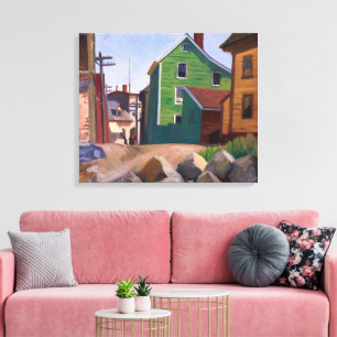 Italian Quarter, Gloucester Edward Hopper Canvas Print
