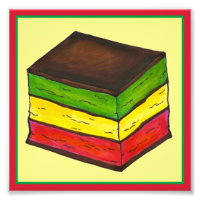 Italian Rainbow Seven Layer Christmas Cookie Art