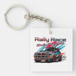 ITALIAN RALLY RACE - WHEN SPEED MEET WILD SIDE! KEY RING