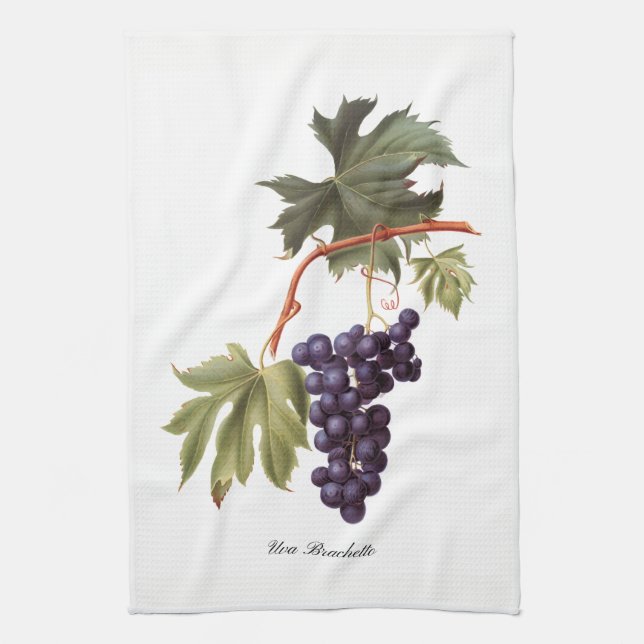 Italian Red Grapes Kitchen Towel (Vertical)
