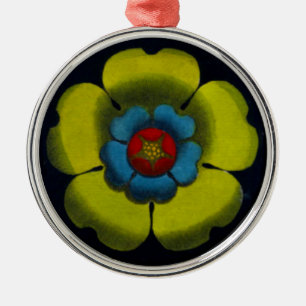 Italian Renaissance Architectural Rosette No. 6 Metal Tree Decoration