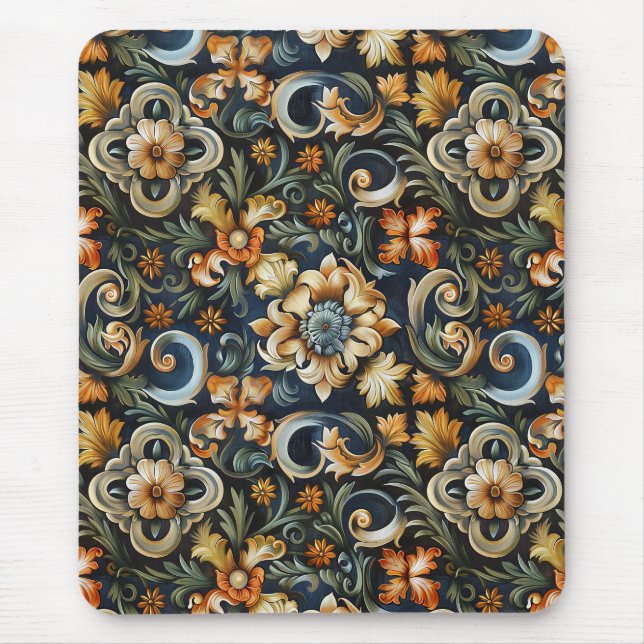 Italian Renaissance in Blue  Mouse Pad (Front)