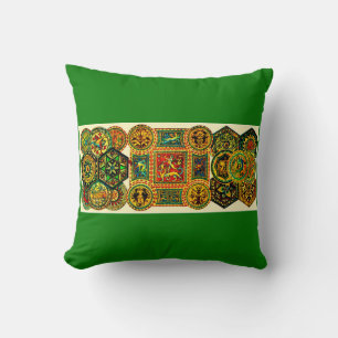 Italian Renaissance motifs print Cushion