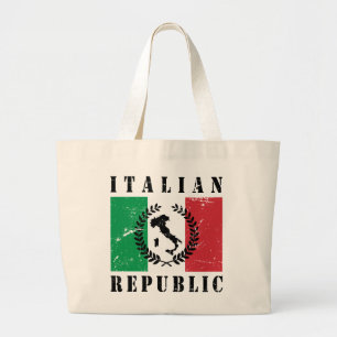 Italian Republic Large Tote Bag