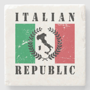 Italian Republic Stone Coaster