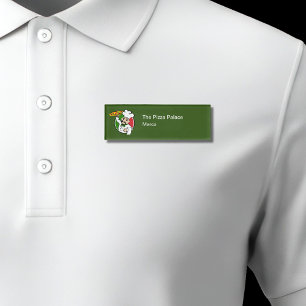 Italian Restaurant Pizza Shop Staff Name Tags Bulk