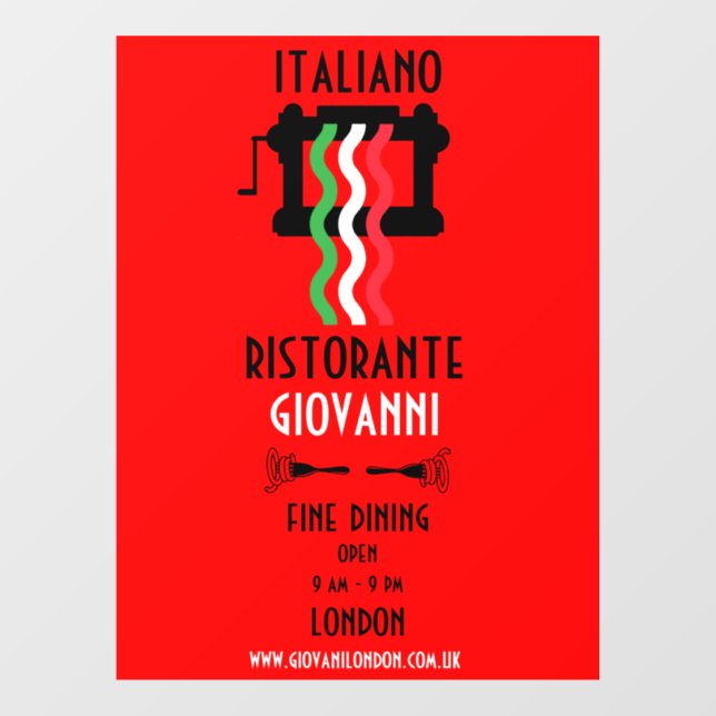Italian Restaurant Promotional (Sheet)
