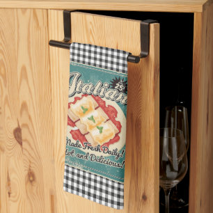 Italian Retro Tea Towel