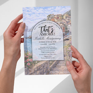 Italian Riomaggiore That’s Amore Bridal Shower Invitation