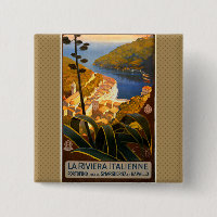 Italian Riviera Europe Italy Travel Poster