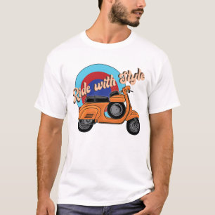 Italian Scooter Shirt Vintage Style Ride
