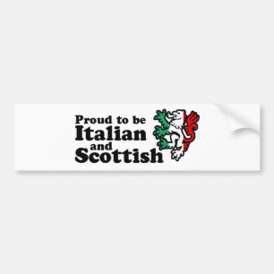 Italian Scottish Bumper Sticker