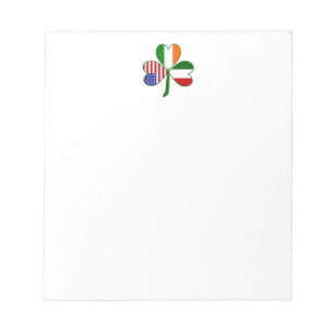 Italian Shamrock Notepad