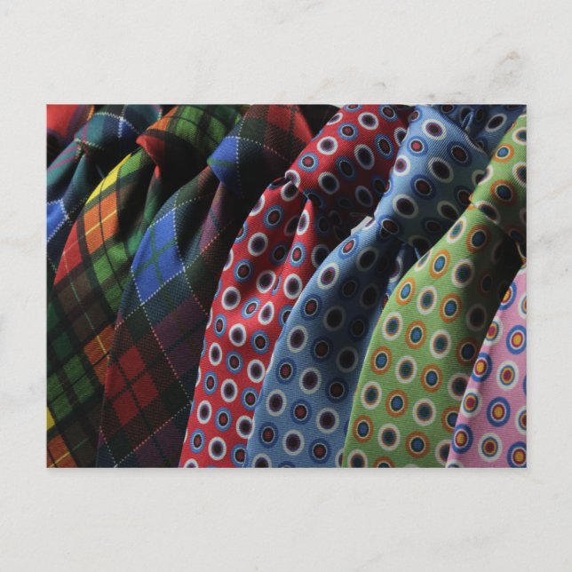 Italian Silk Neckties Postcard (Front)