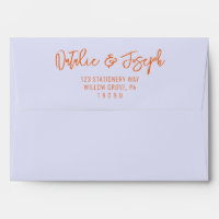Italian Sky Blue Fun Handwritten Retro Wedding