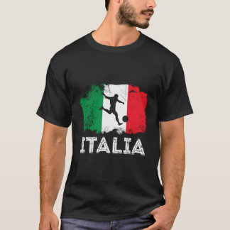 Italian Soccer Grunge Flag T-Shirt