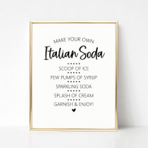 Italian Soda Bar Sign