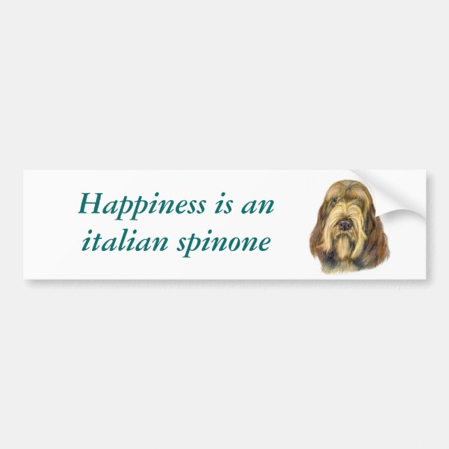 Italian Spinone Bumper Sticker (Front)