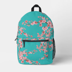 Italian Spring Cherry Blossom Watercolor Backpack