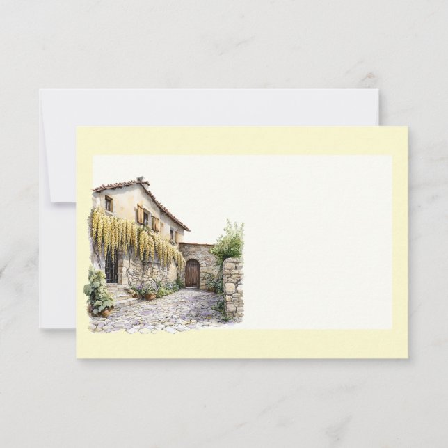 Italian Spring Clipart Card (Front)