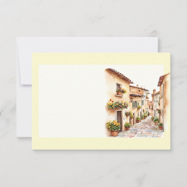 Italian Spring Clipart Card (Front)