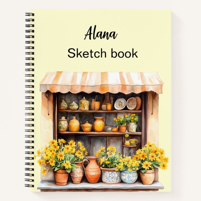 Italian Spring Clipart Notebook (Front)