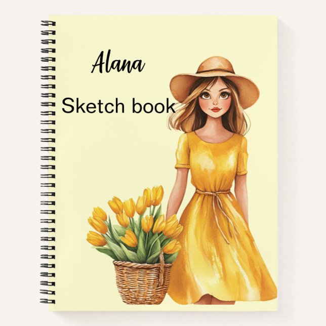 Italian Spring Clipart Notebook (Front)