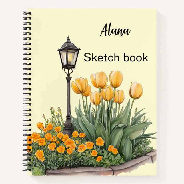 Italian Spring Clipart Notebook (Front)