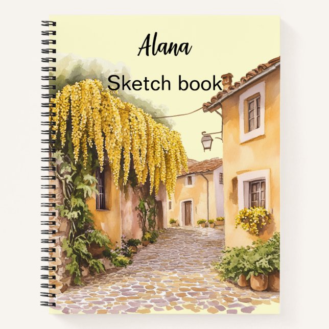Italian Spring Clipart Notebook (Front)