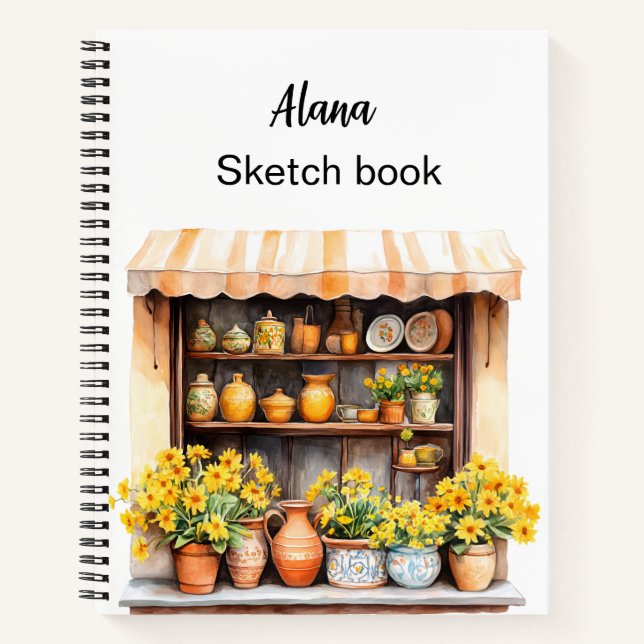 Italian Spring Clipart Notebook (Front)