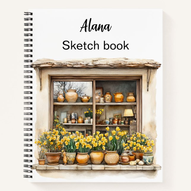 Italian Spring Clipart Notebook (Front)