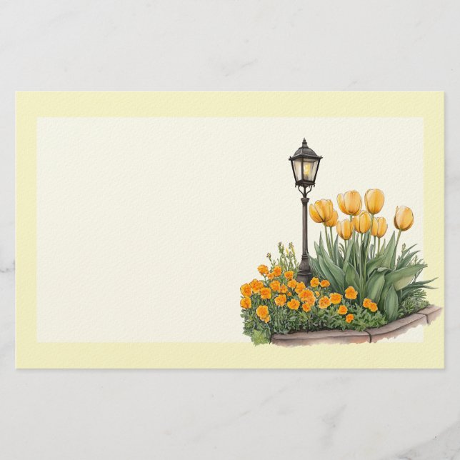 Italian Spring Clipart Stationery (Front)