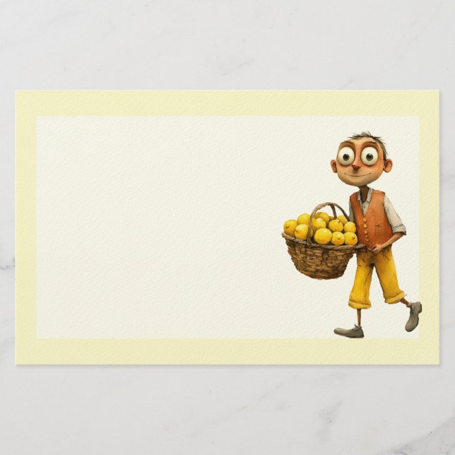 Italian Spring Clipart Stationery (Front)