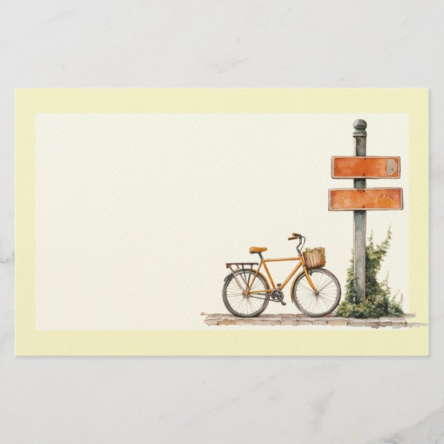 Italian Spring Clipart Stationery (Front)