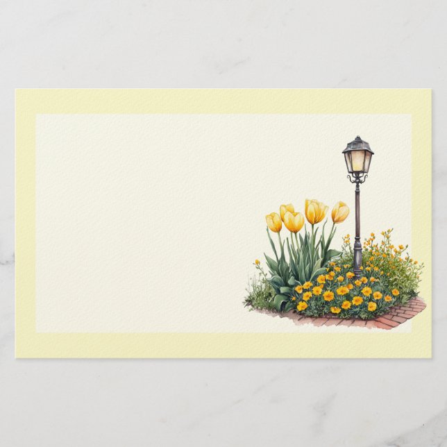 Italian Spring Clipart Stationery (Front)
